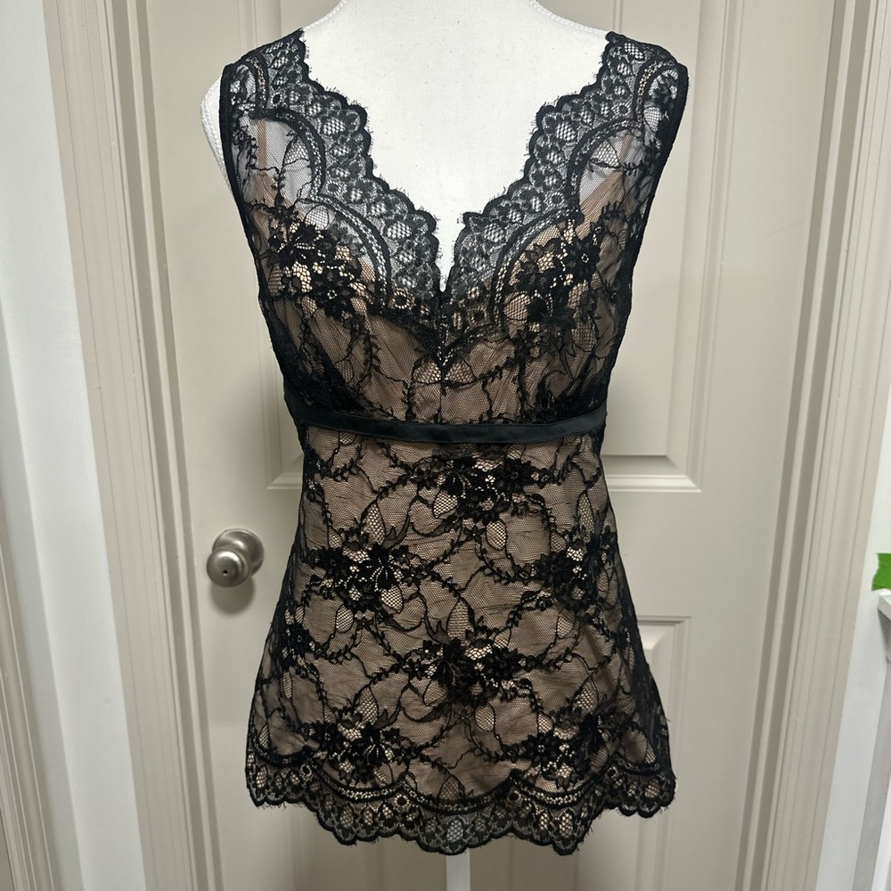 Ann Taylor Black Lace Chemise